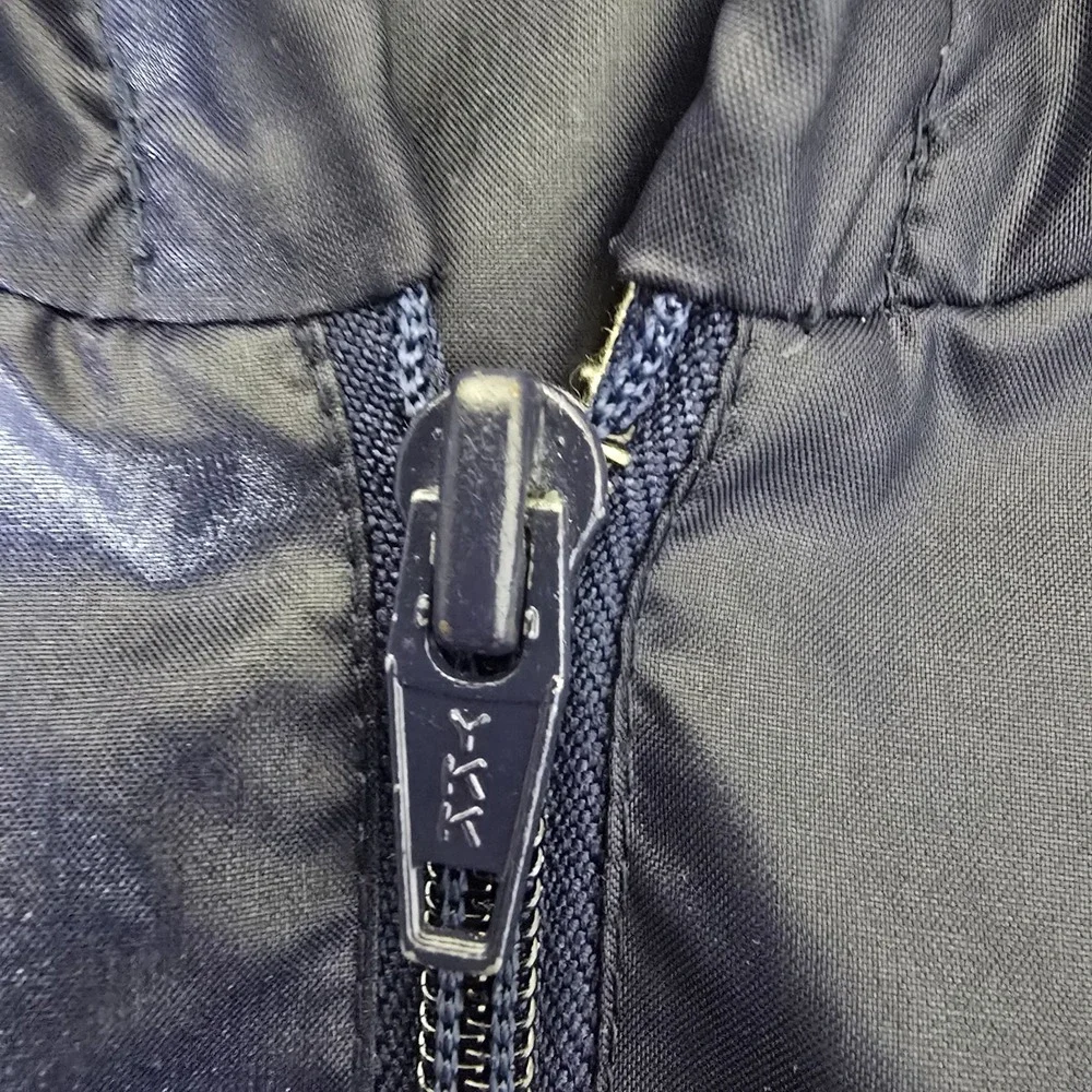 Vintage Izod Lacoste Windbreaker Mens L‎ Navy Blue Nylon Anorak Pullover Hooded